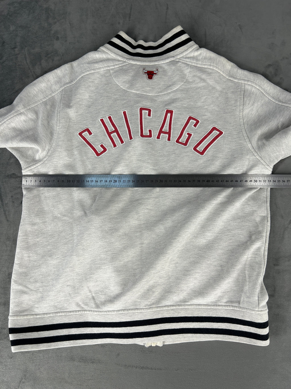 Felpa full-zip Fanatics Chicago Bulls grigia – Uomo Taglia M