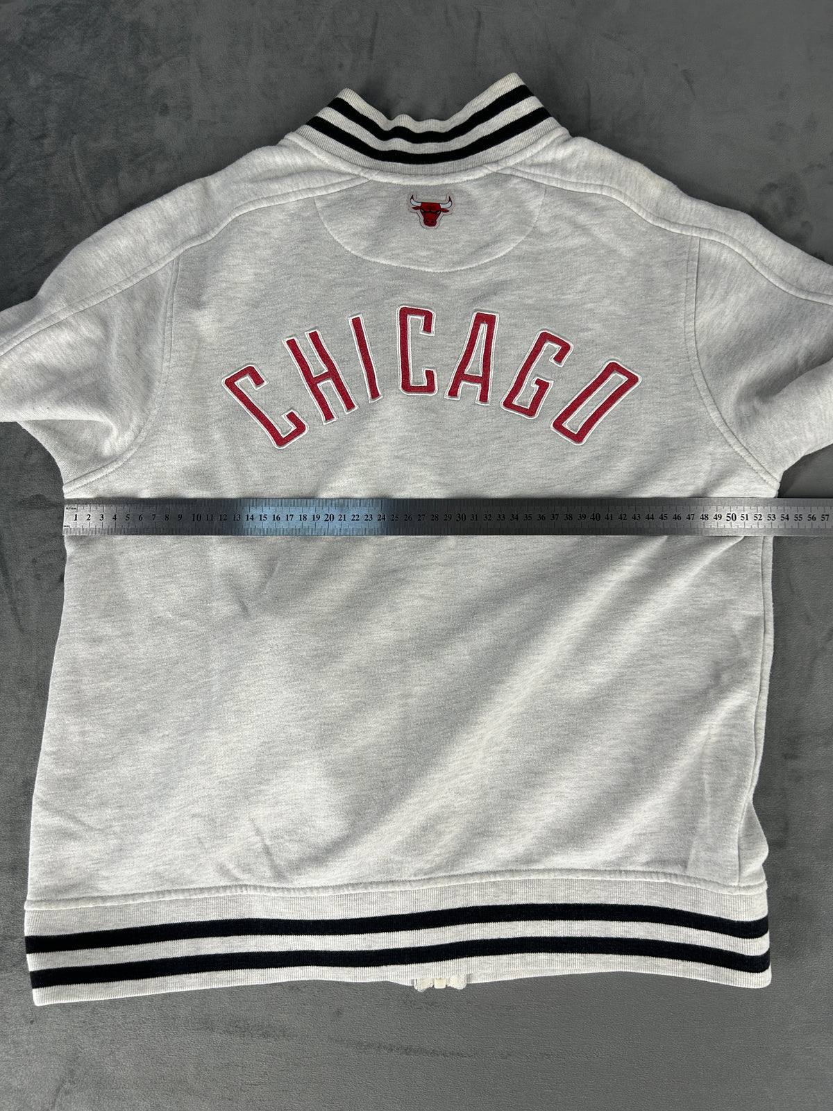 Felpa full-zip Fanatics Chicago Bulls grigia – Uomo Taglia M