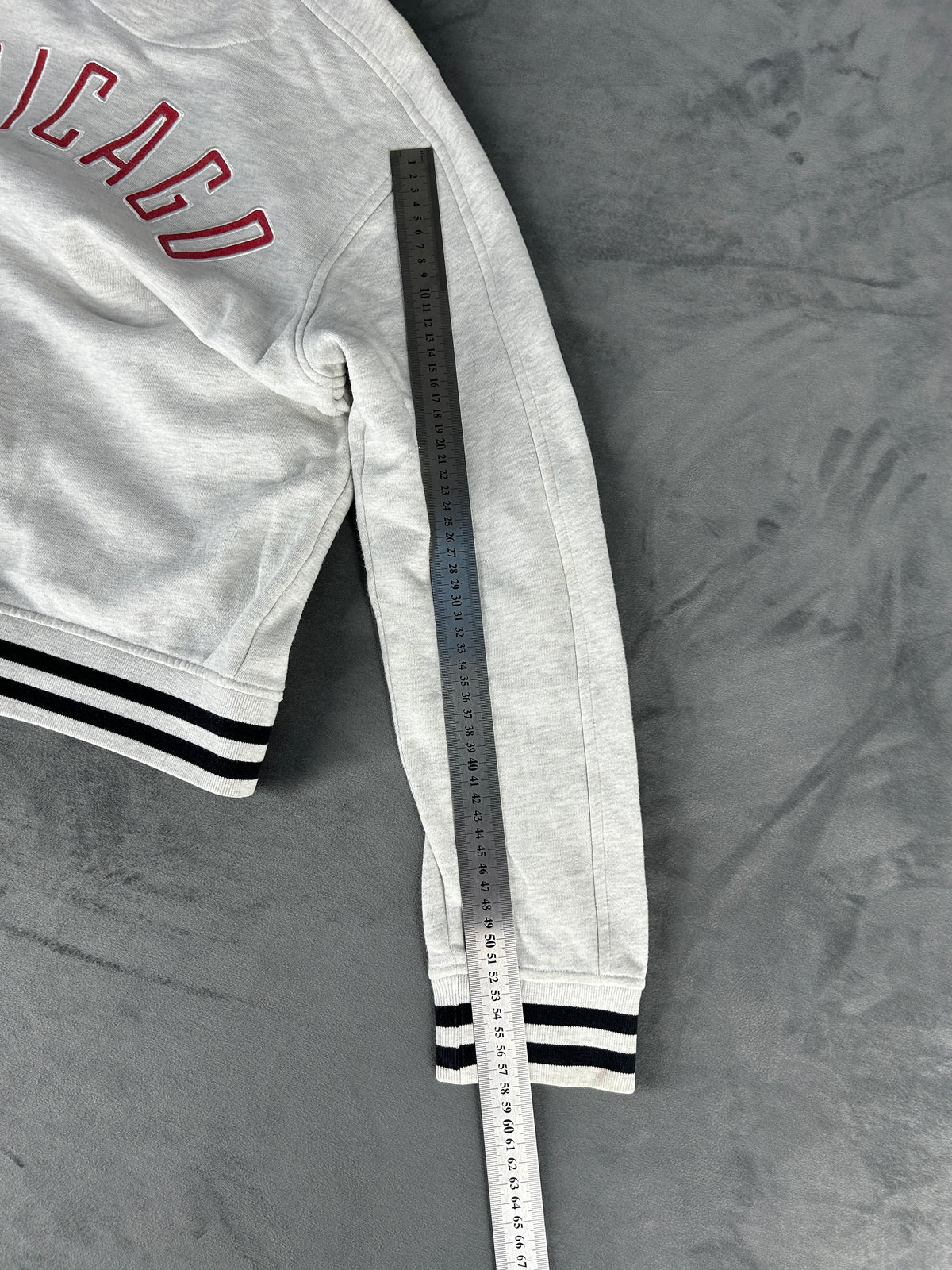 Felpa full-zip Fanatics Chicago Bulls grigia – Uomo Taglia M