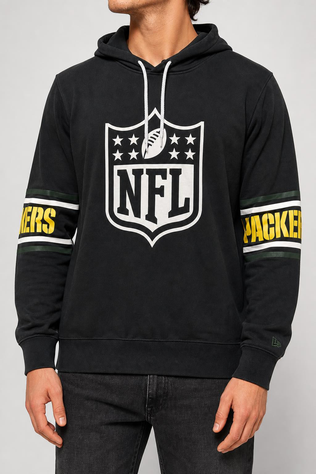 Felpa hoodie New Era NFL Green Bay Packers nera – Uomo Taglia L