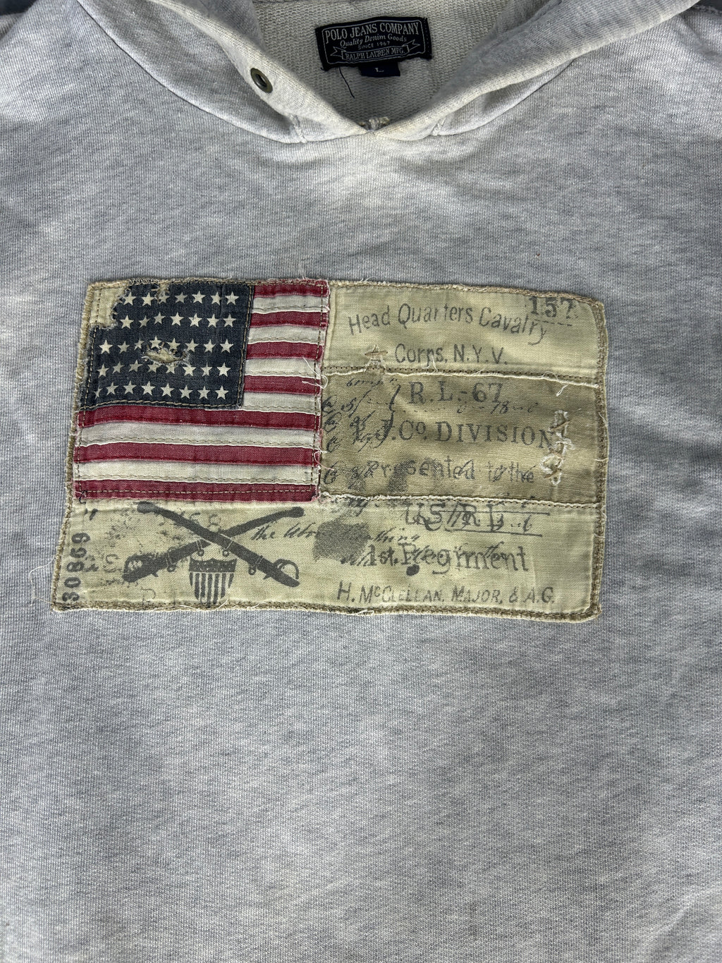 Felpa hoodie Polo Jeans Ralph Lauren grigia – Uomo Taglia L
