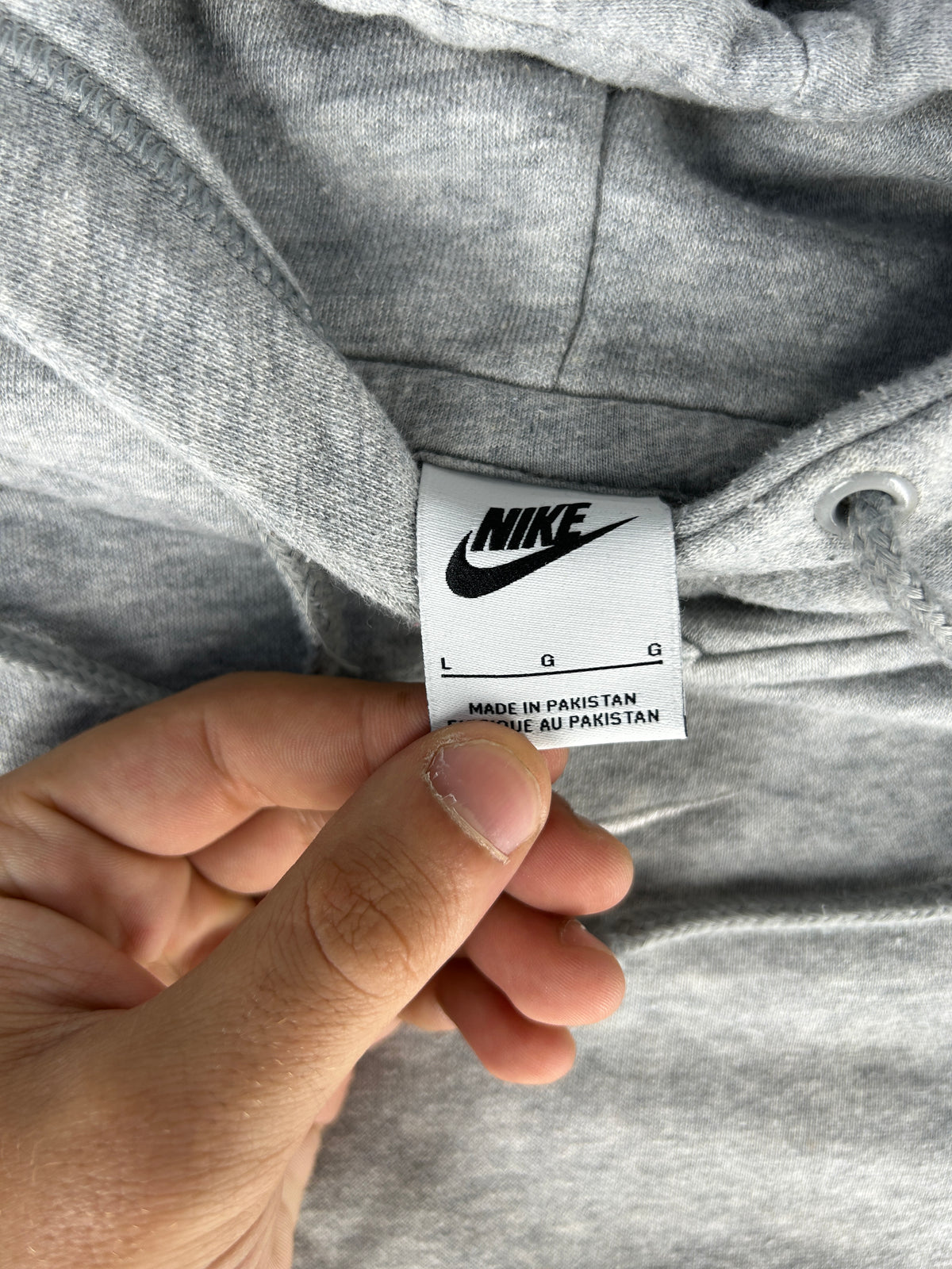 Felpa hoodie Nike grigia – Uomo Taglia L
