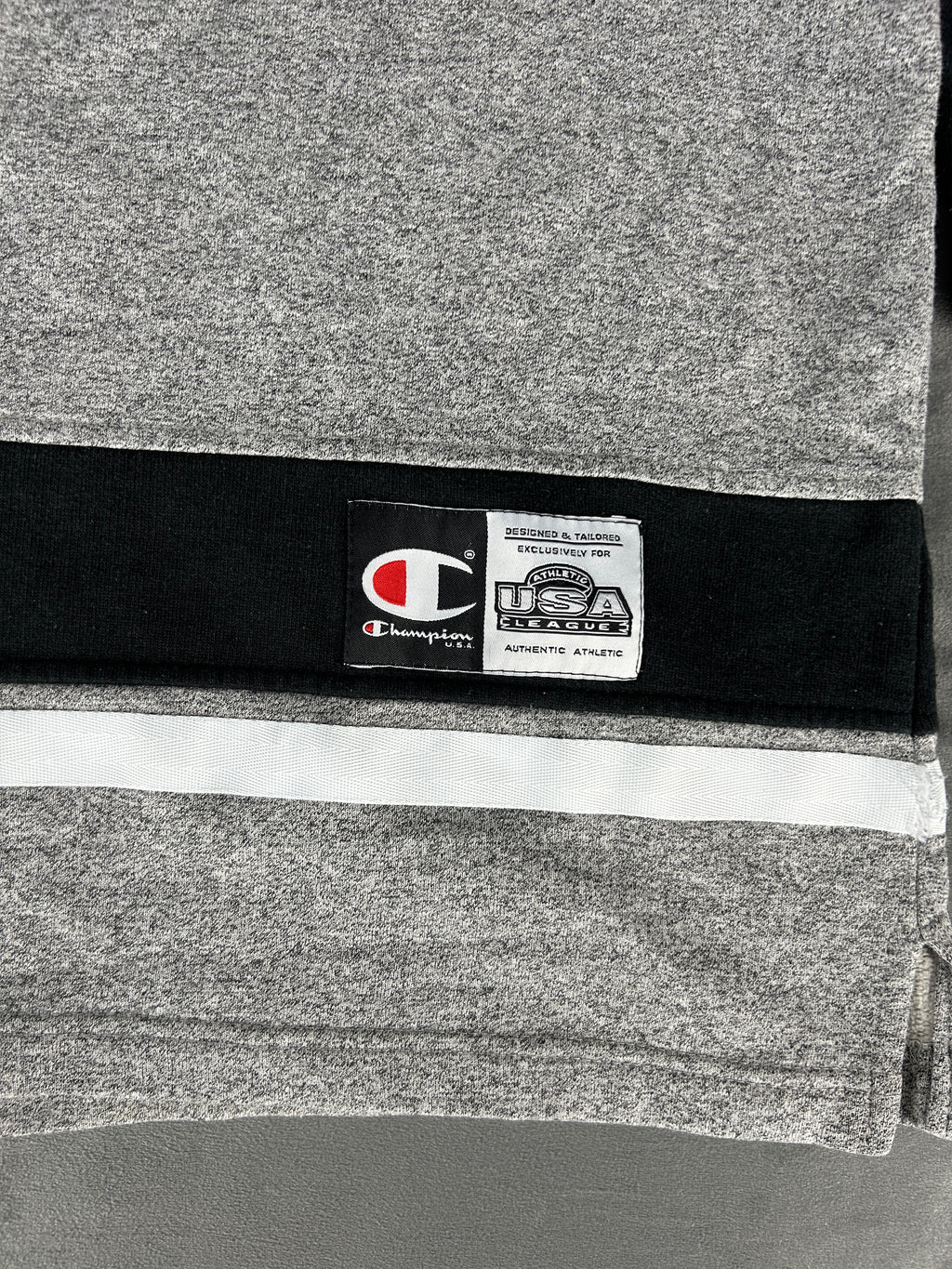 Felpa Champion half-zip grigia – Uomo Taglia XL