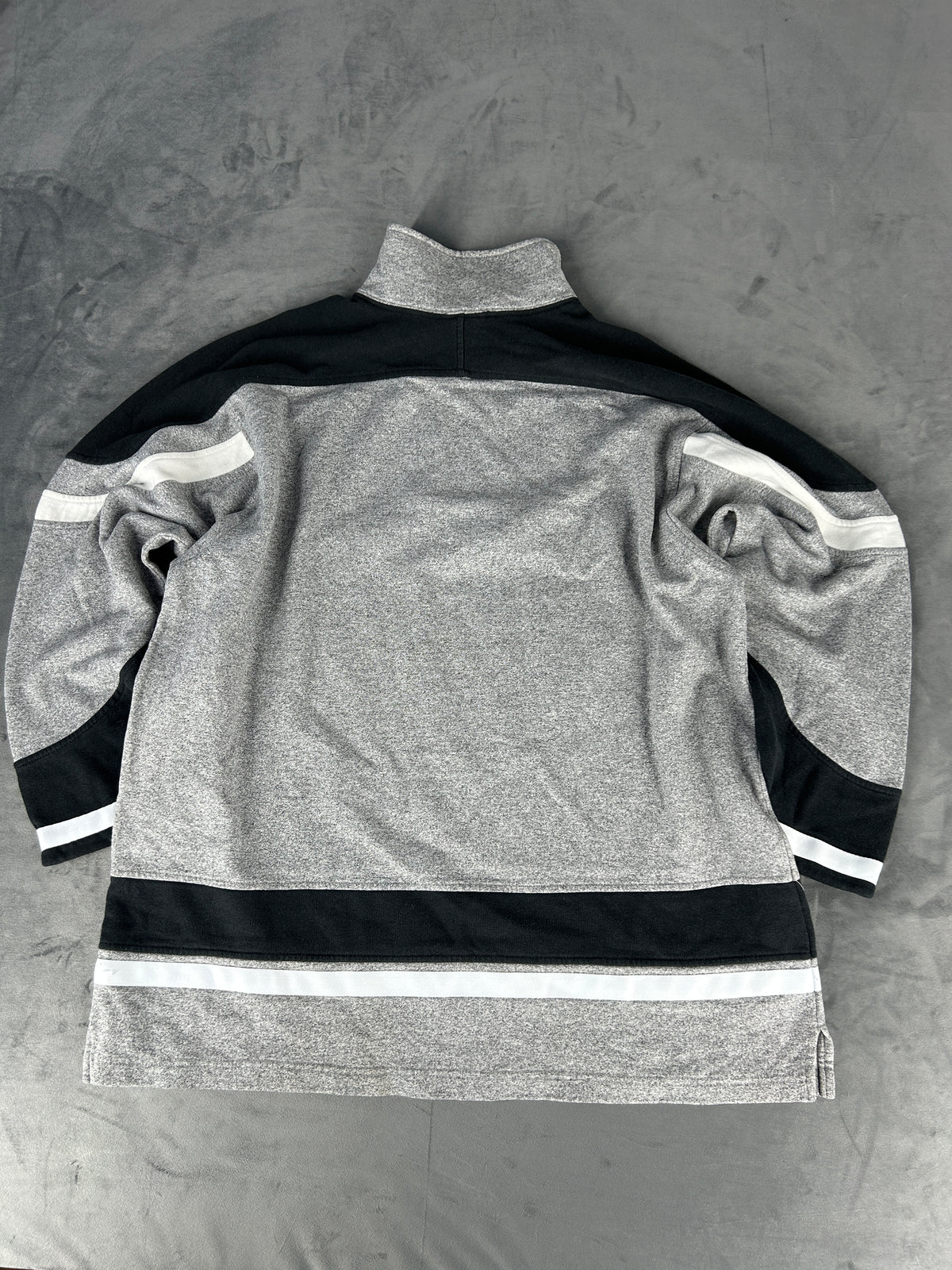 Felpa Champion half-zip grigia – Uomo Taglia XL