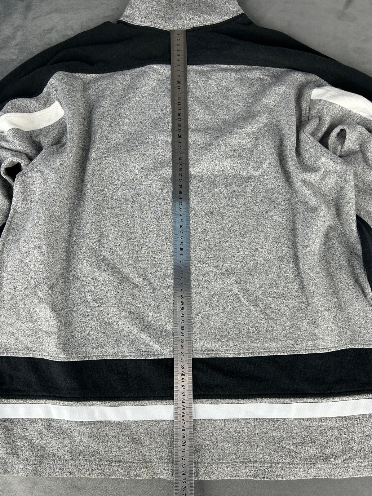 Felpa Champion half-zip grigia – Uomo Taglia XL