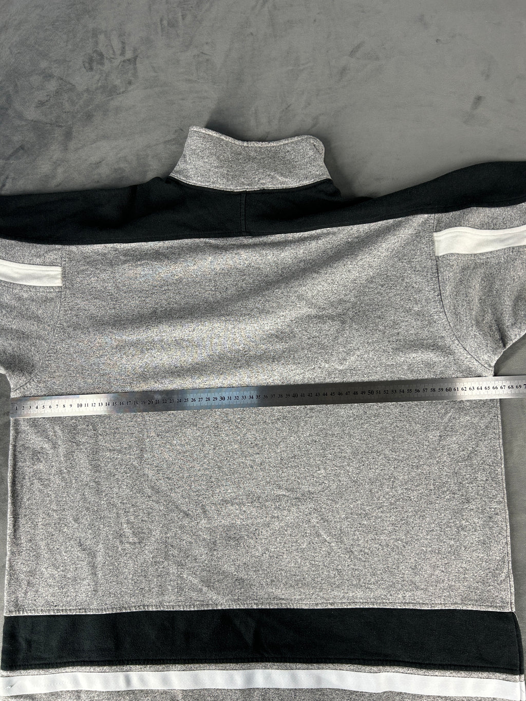 Felpa Champion half-zip grigia – Uomo Taglia XL