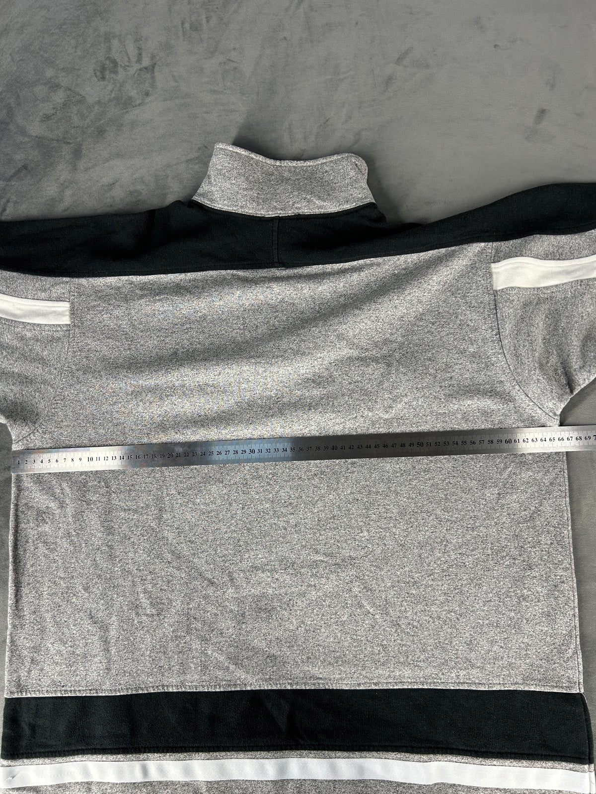 Felpa Champion half-zip grigia – Uomo Taglia XL