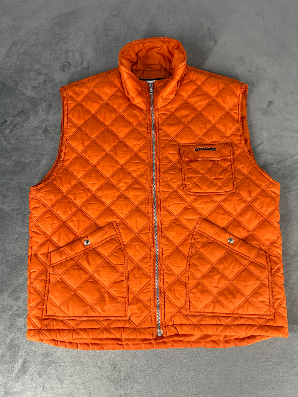 Gilet Invicta trapuntato arancione – Uomo Taglia XL