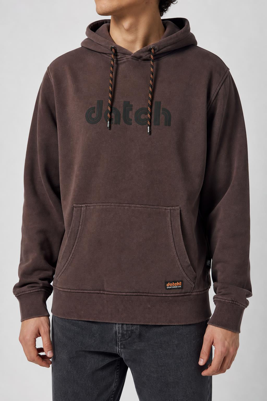 Felpa Datch con cappuccio marrone – Uomo Taglia XL