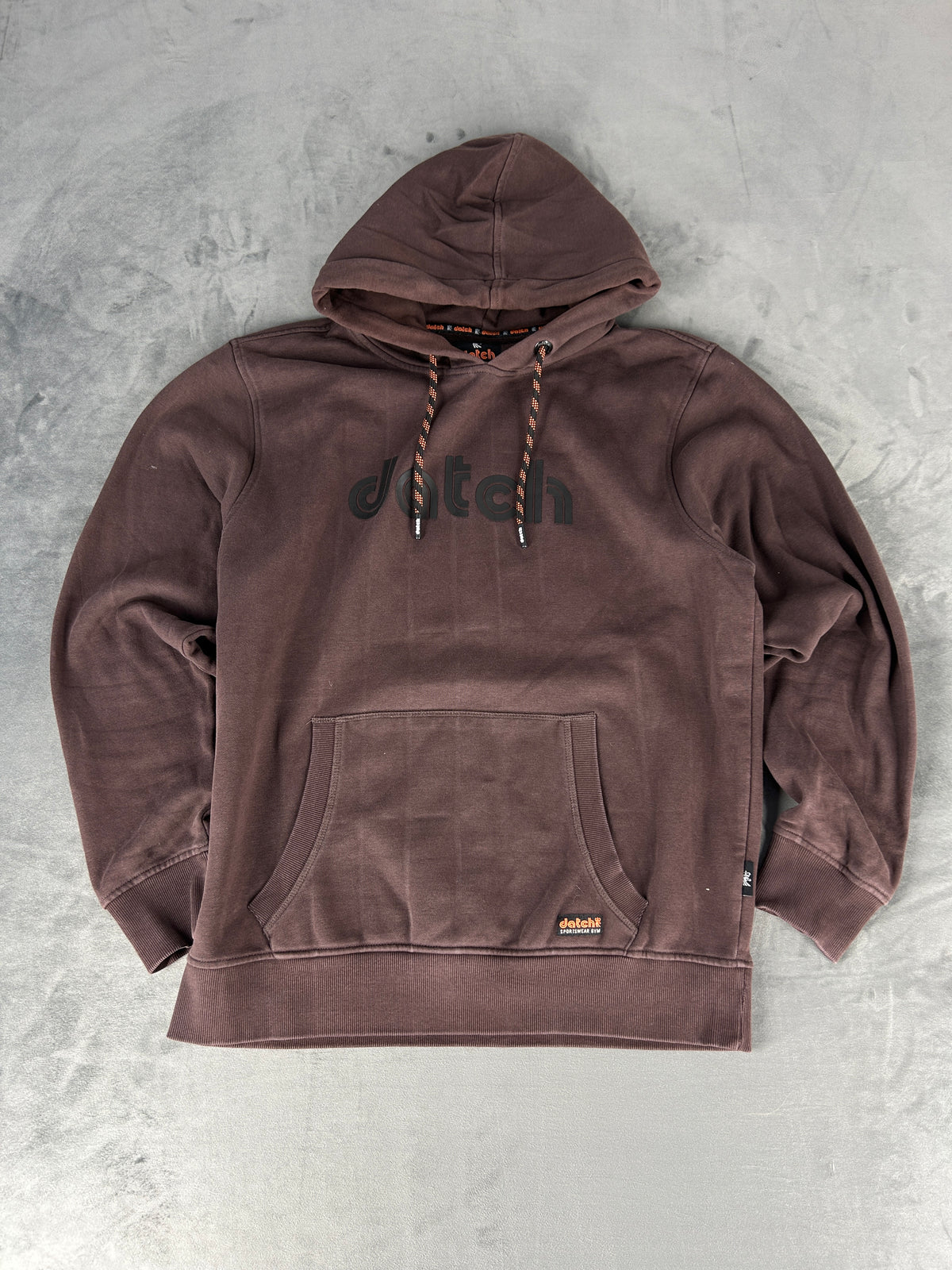 Felpa Datch con cappuccio marrone – Uomo Taglia XL