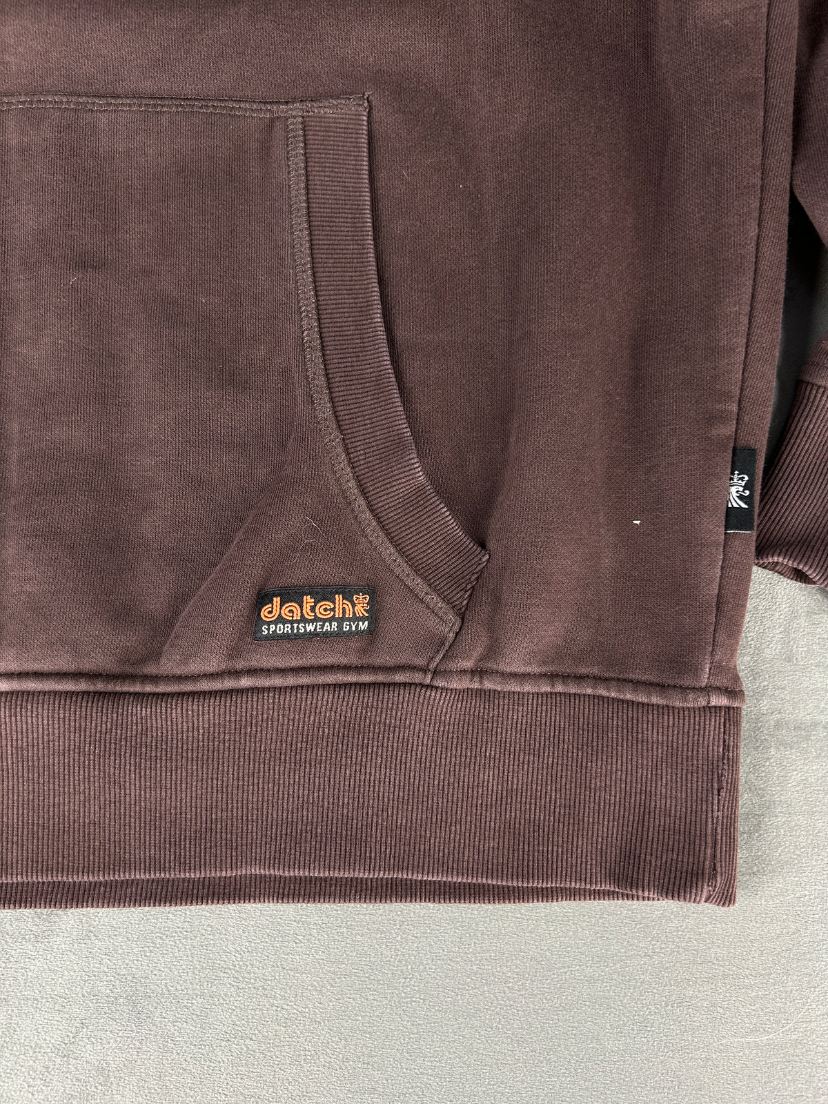 Felpa Datch con cappuccio marrone – Uomo Taglia XL