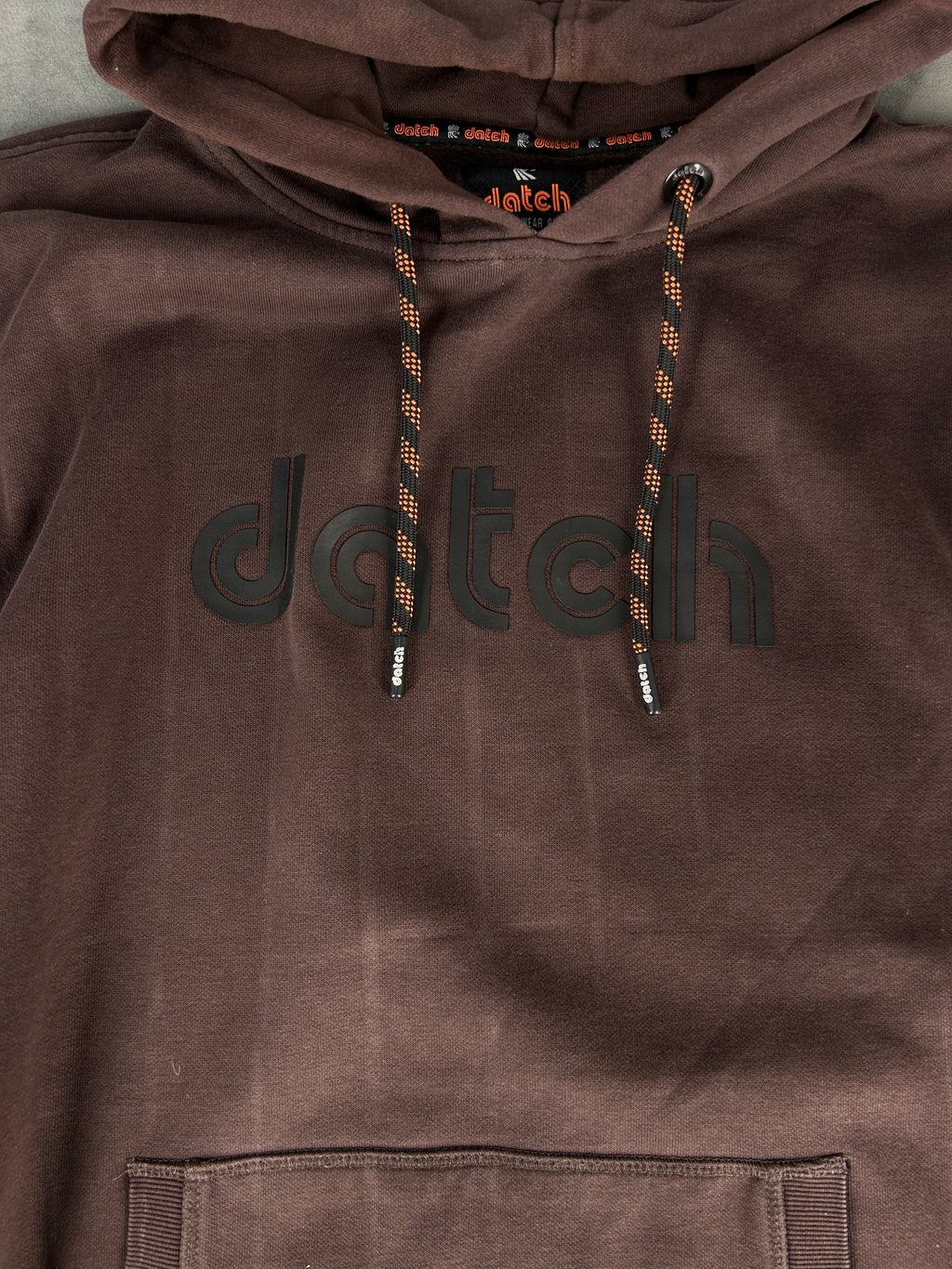 Felpa Datch con cappuccio marrone – Uomo Taglia XL