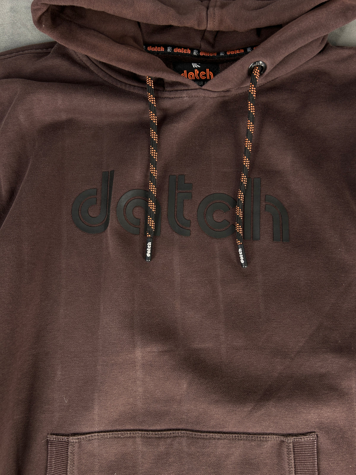 Felpa Datch con cappuccio marrone – Uomo Taglia XL