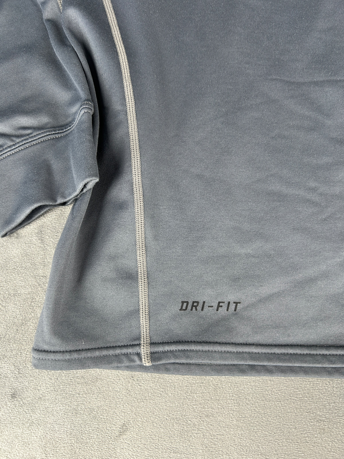 Maglia tecnica Nike Pro mock-neck grigia manica lunga – Uomo Taglia L