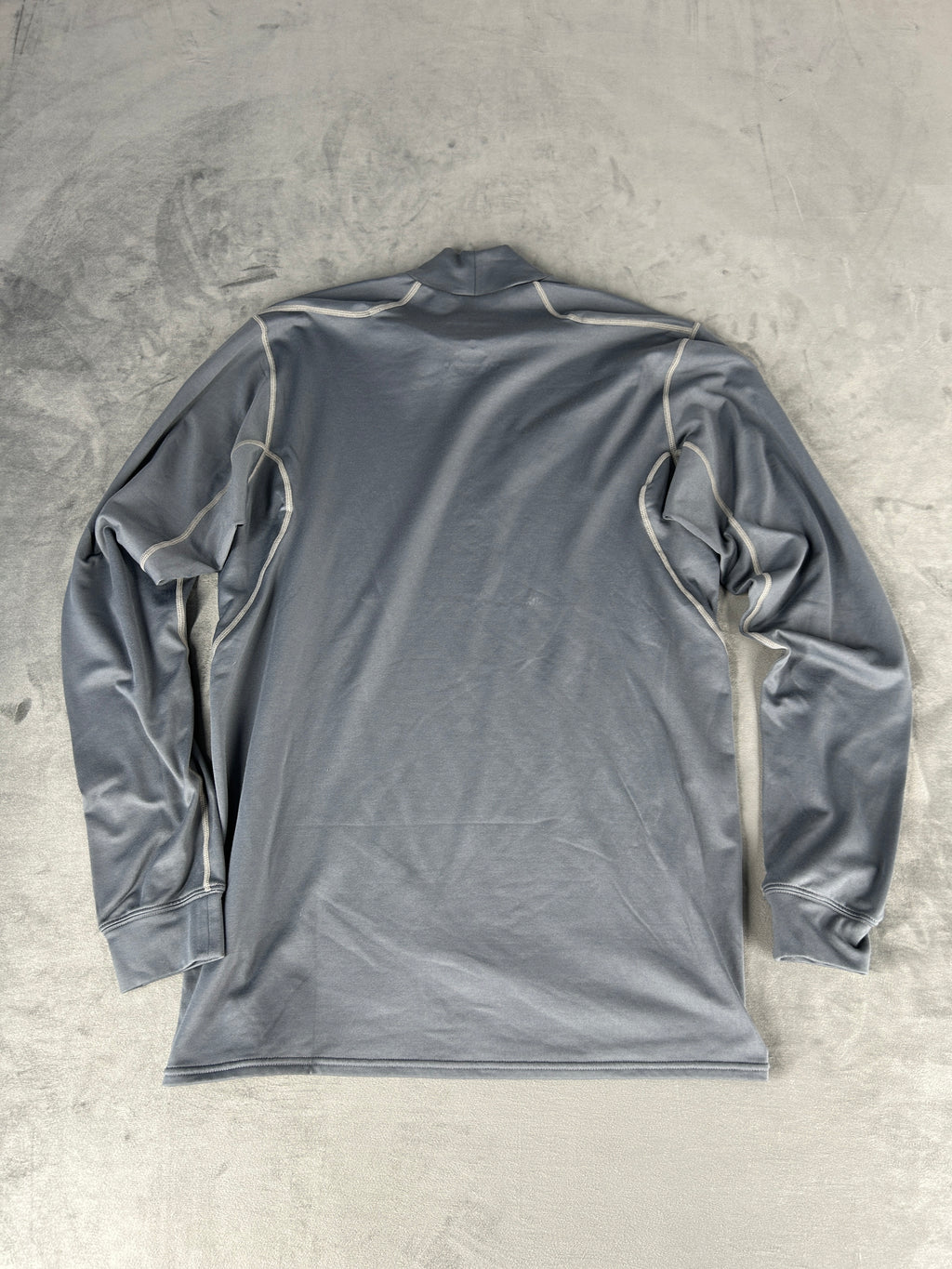 Maglia tecnica Nike Pro mock-neck grigia manica lunga – Uomo Taglia L