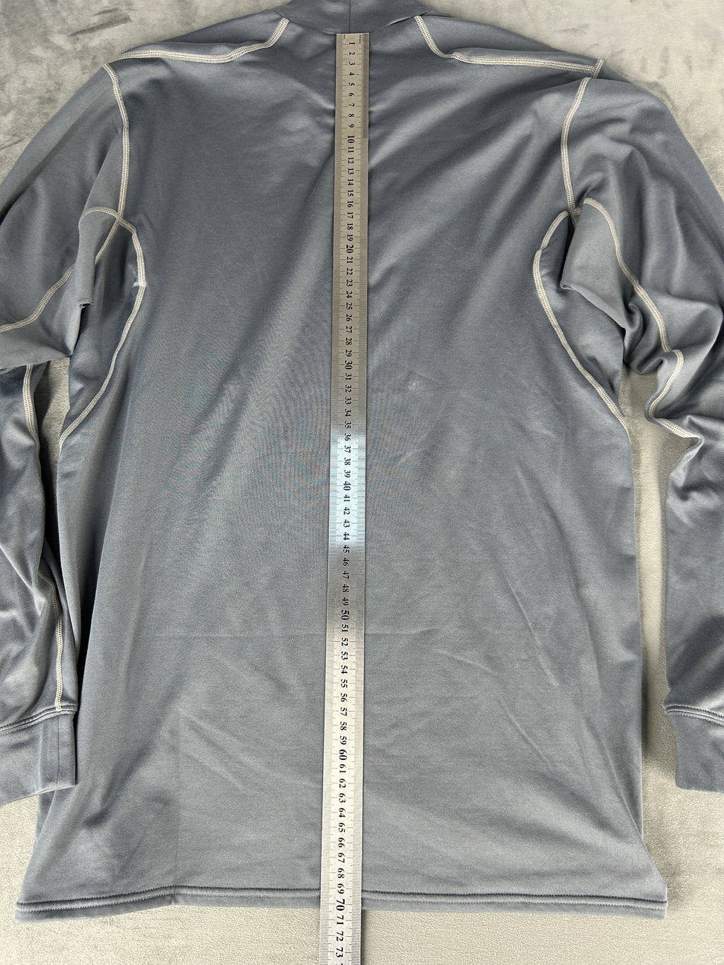 Maglia tecnica Nike Pro mock-neck grigia manica lunga – Uomo Taglia L