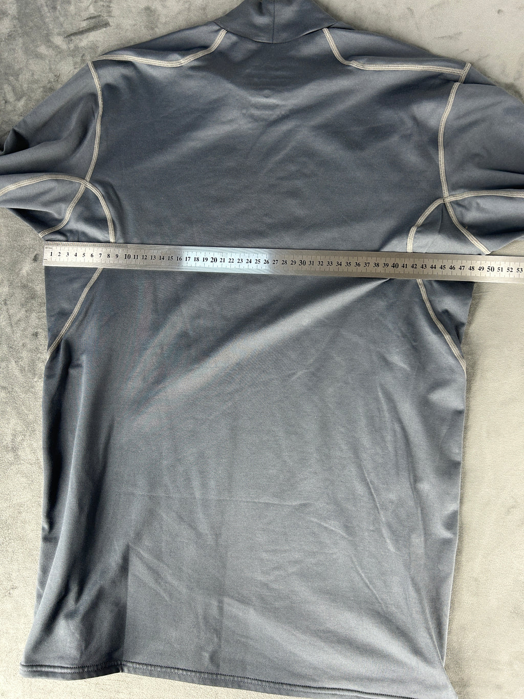Maglia tecnica Nike Pro mock-neck grigia manica lunga – Uomo Taglia L