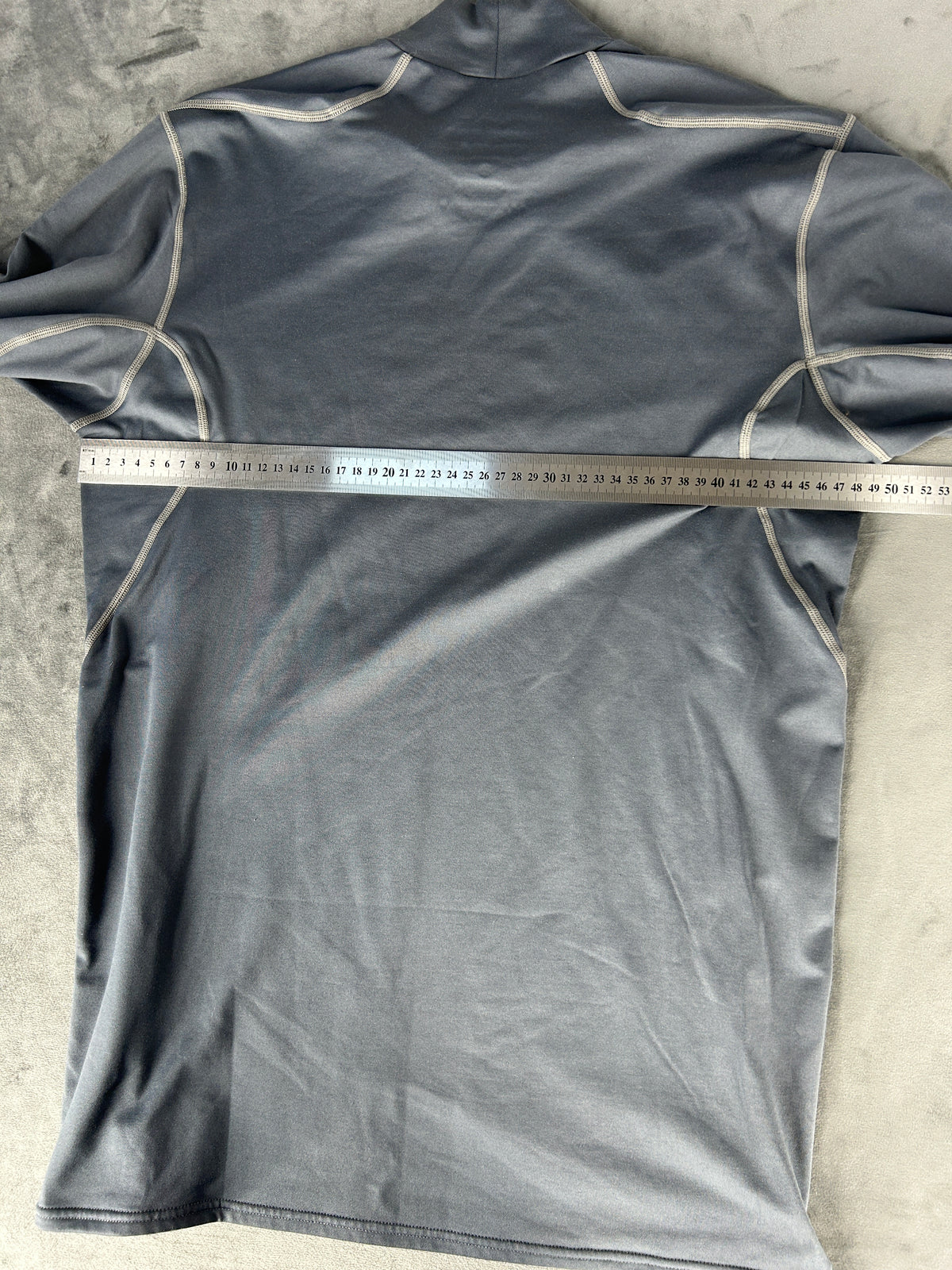 Maglia tecnica Nike Pro mock-neck grigia manica lunga – Uomo Taglia L