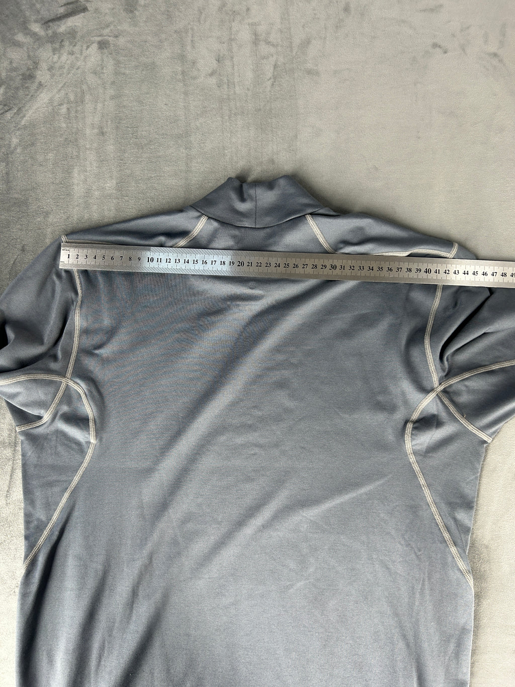 Maglia tecnica Nike Pro mock-neck grigia manica lunga – Uomo Taglia L