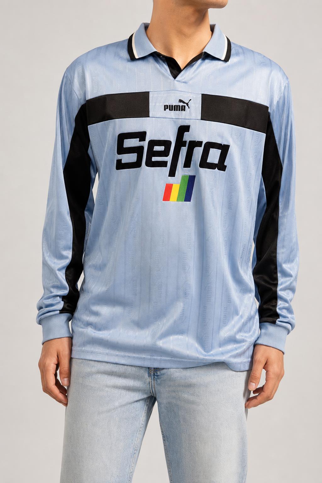 Maglia da calcio Puma vintage Sefra azzurra n.10 – Uomo Taglia XL