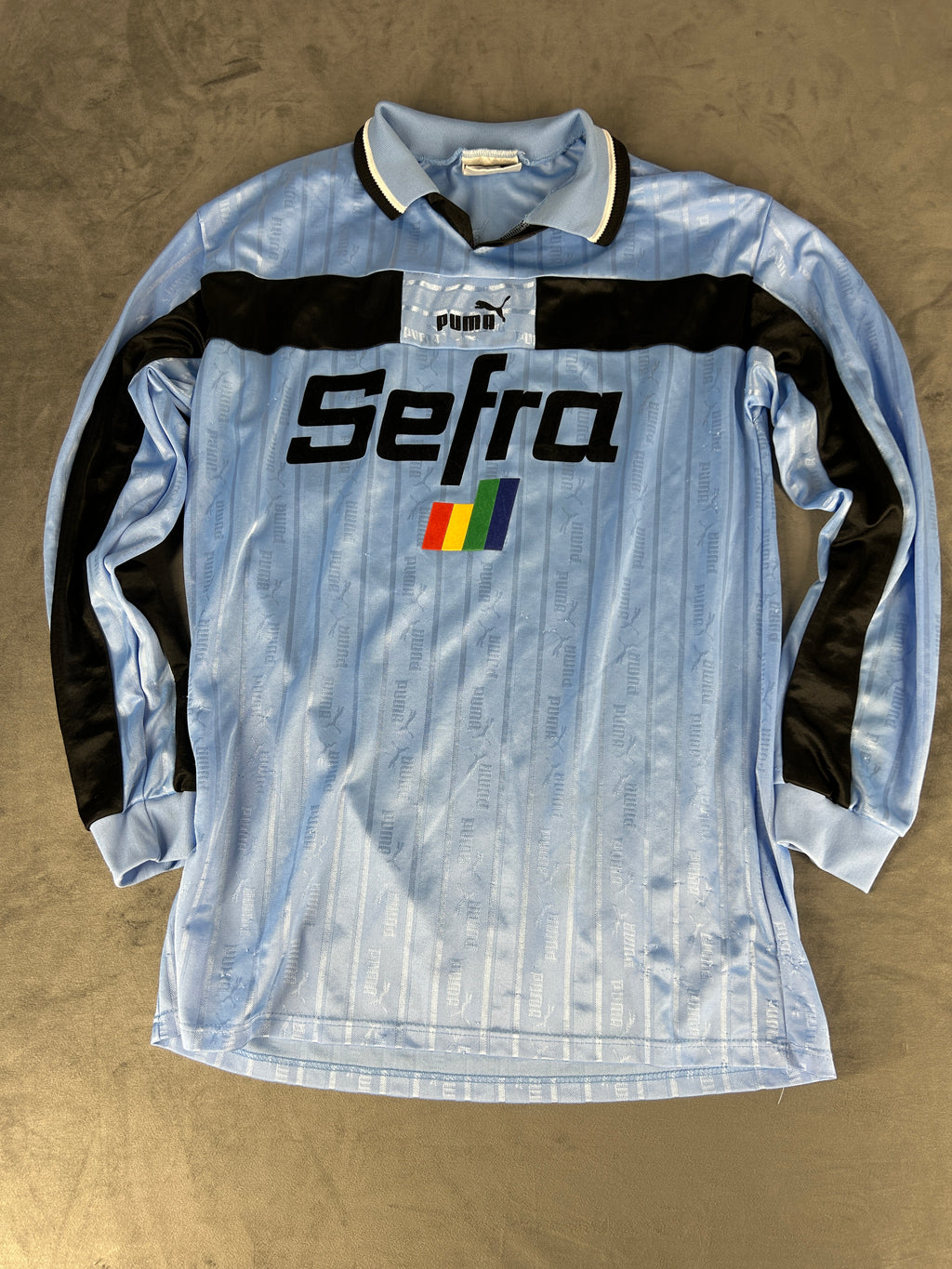 Maglia da calcio Puma vintage Sefra azzurra n.10 – Uomo Taglia XL