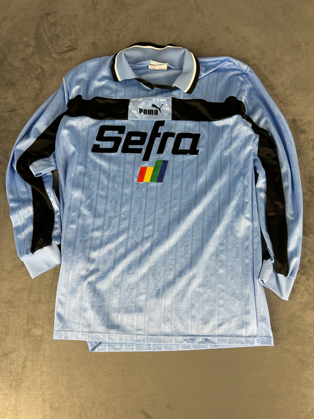 Maglia da calcio Puma vintage Sefra azzurra n.9 – Uomo Taglia XL