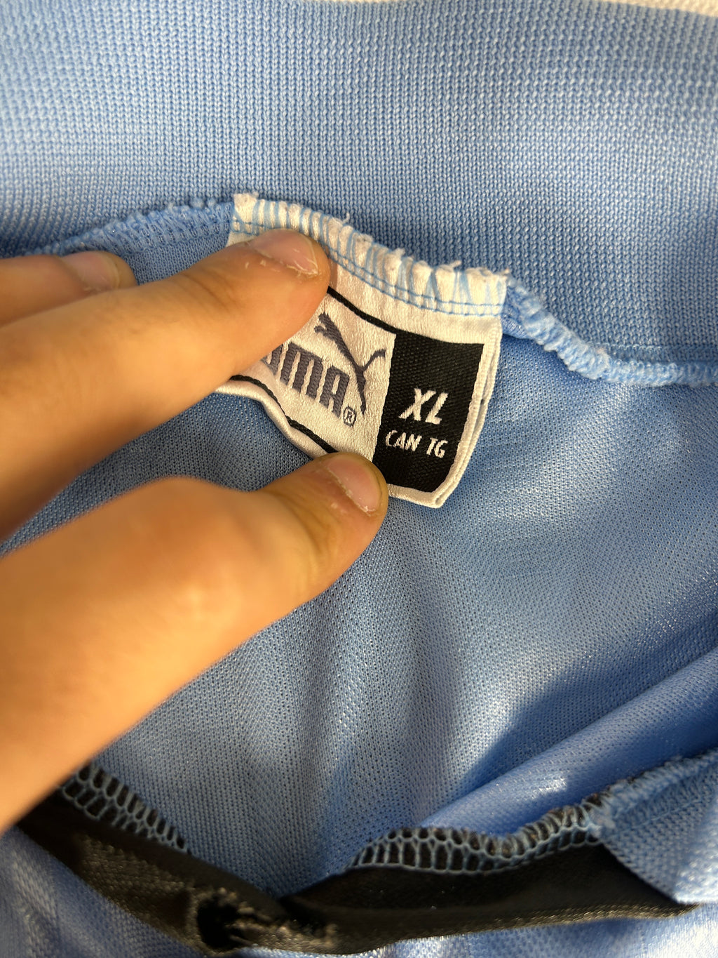 Maglia da calcio Puma vintage Sefra azzurra n.9 – Uomo Taglia XL