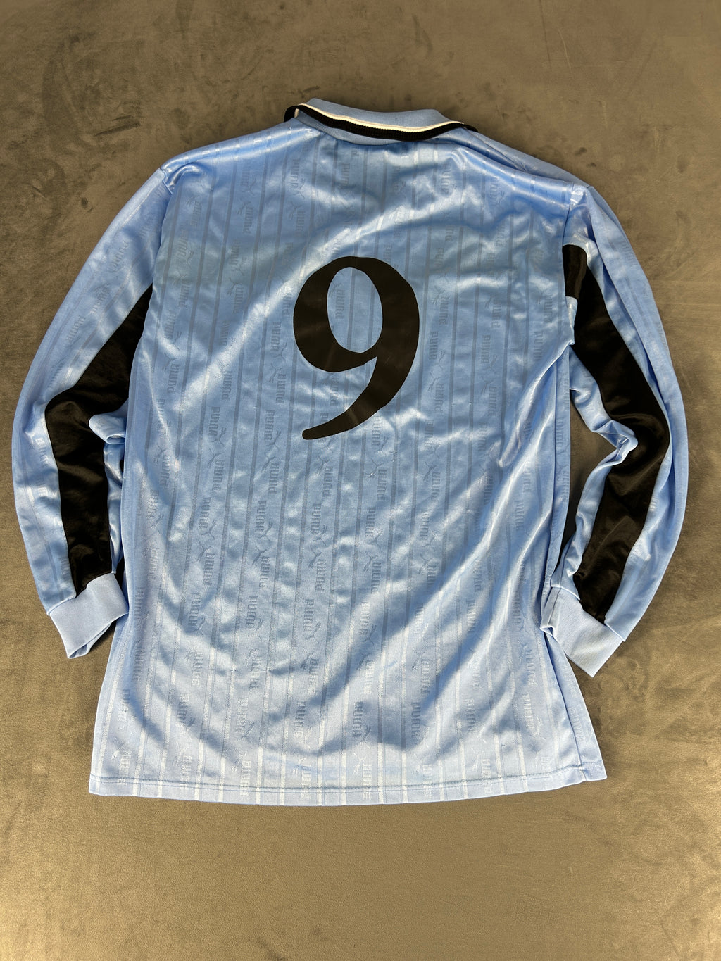 Maglia da calcio Puma vintage Sefra azzurra n.9 – Uomo Taglia XL