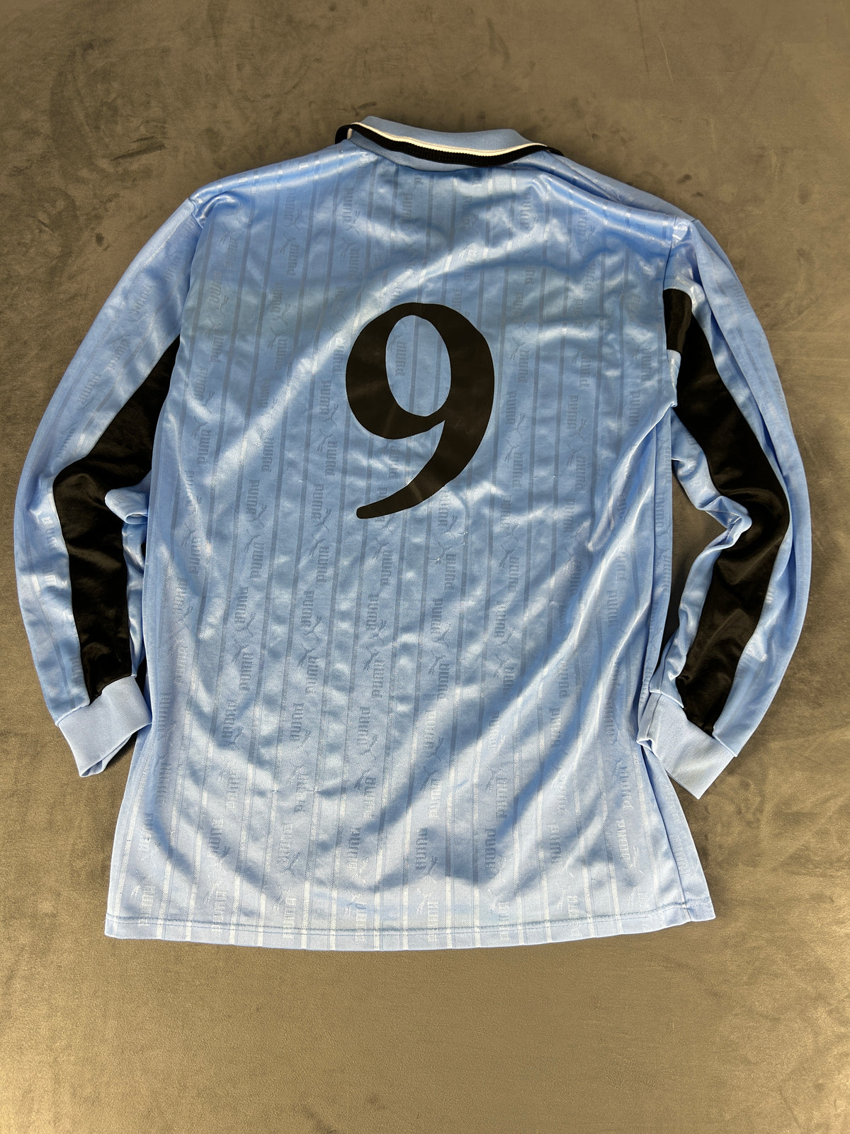 Maglia da calcio Puma vintage Sefra azzurra n.9 – Uomo Taglia XL