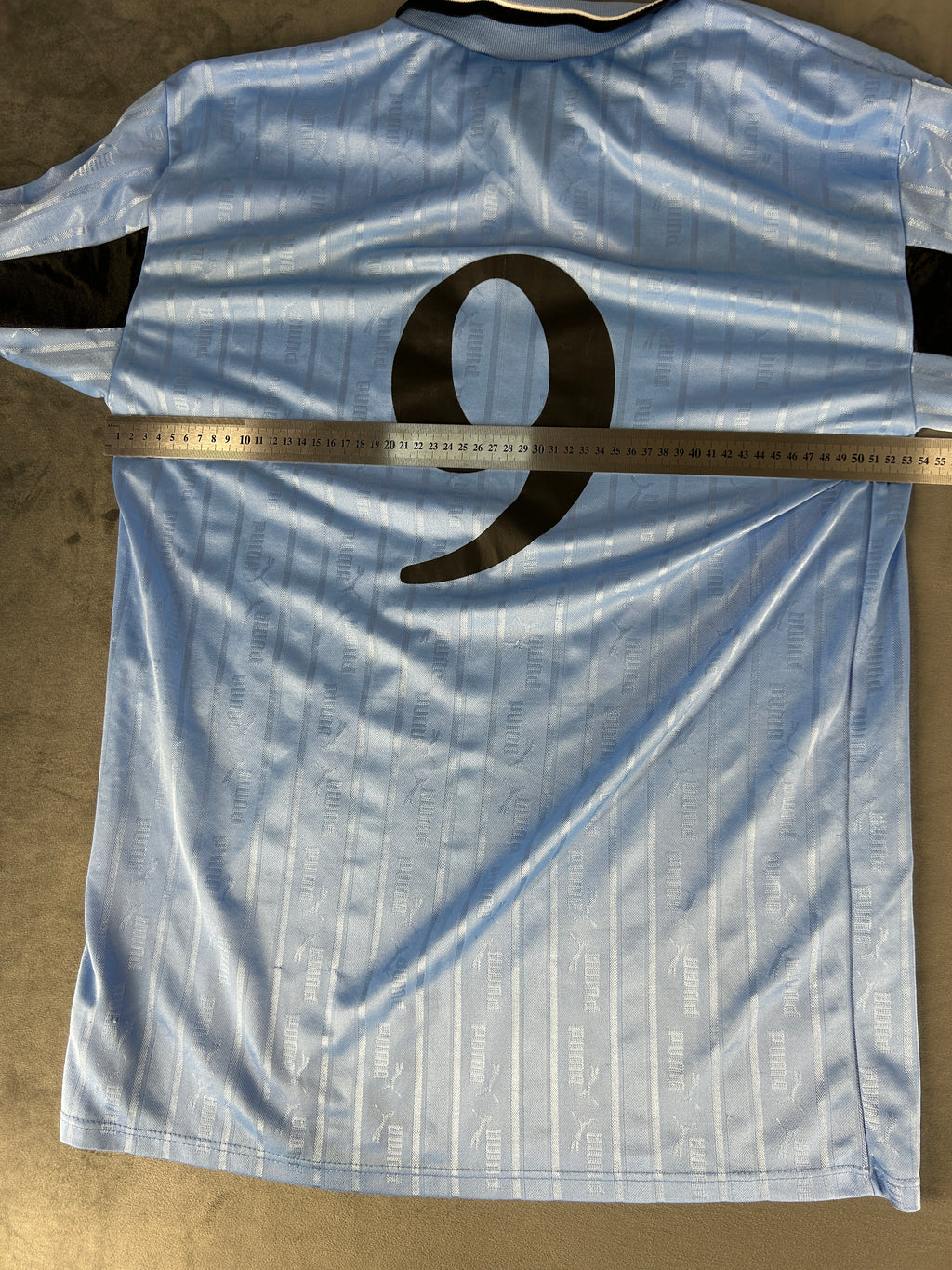 Maglia da calcio Puma vintage Sefra azzurra n.9 – Uomo Taglia XL