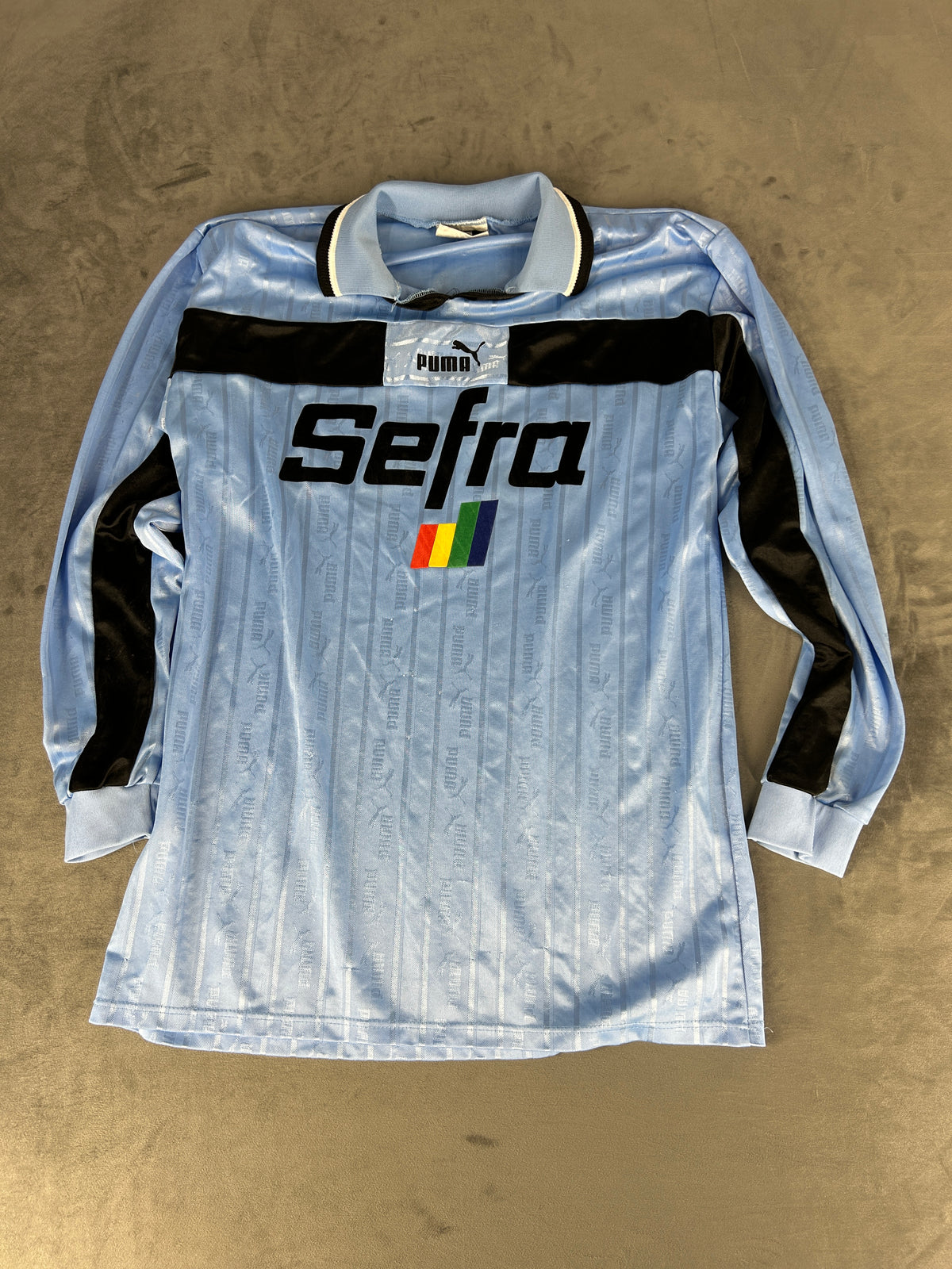 Maglia da calcio Puma vintage Sefra azzurra n.8 – Uomo Taglia XL