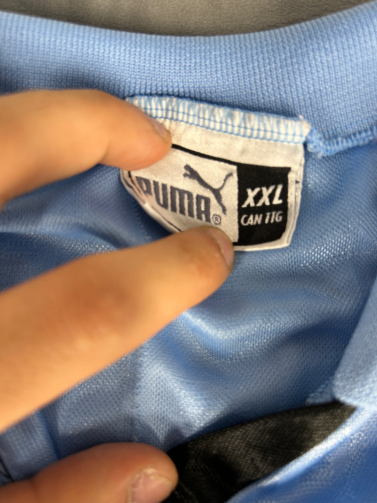 Maglia da calcio Puma vintage Sefra azzurra n.20 – Uomo Taglia XL