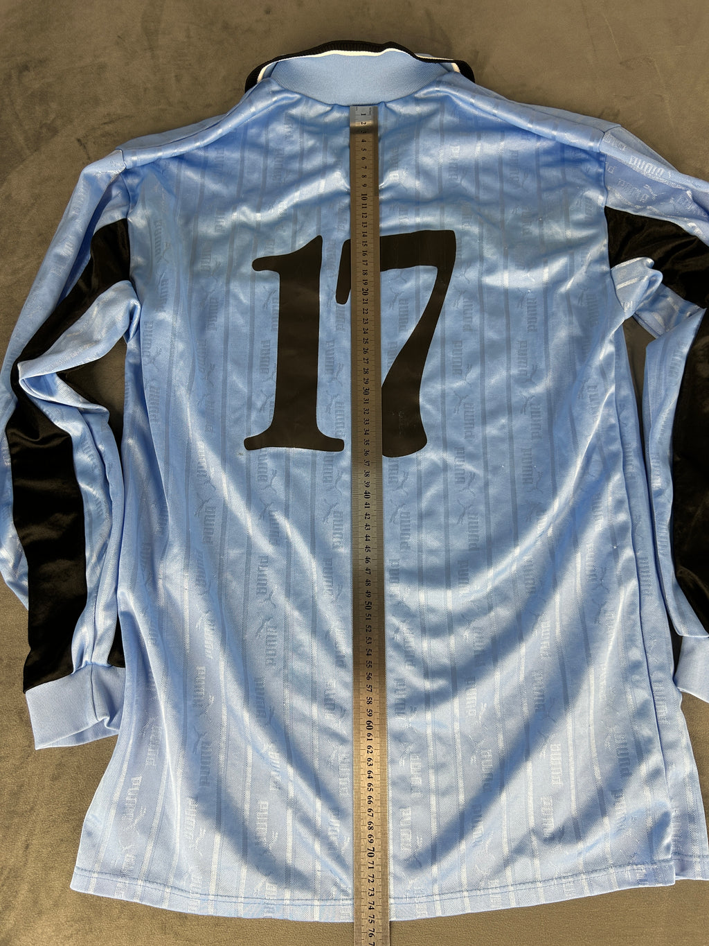 Maglia da calcio Puma vintage Sefra azzurra n.17 – Uomo Taglia XL