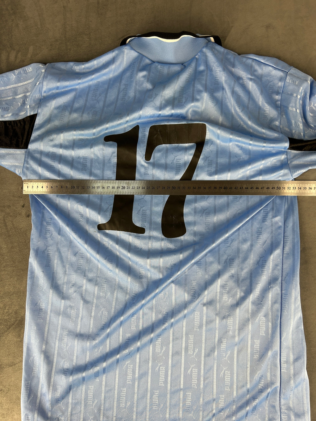 Maglia da calcio Puma vintage Sefra azzurra n.17 – Uomo Taglia XL