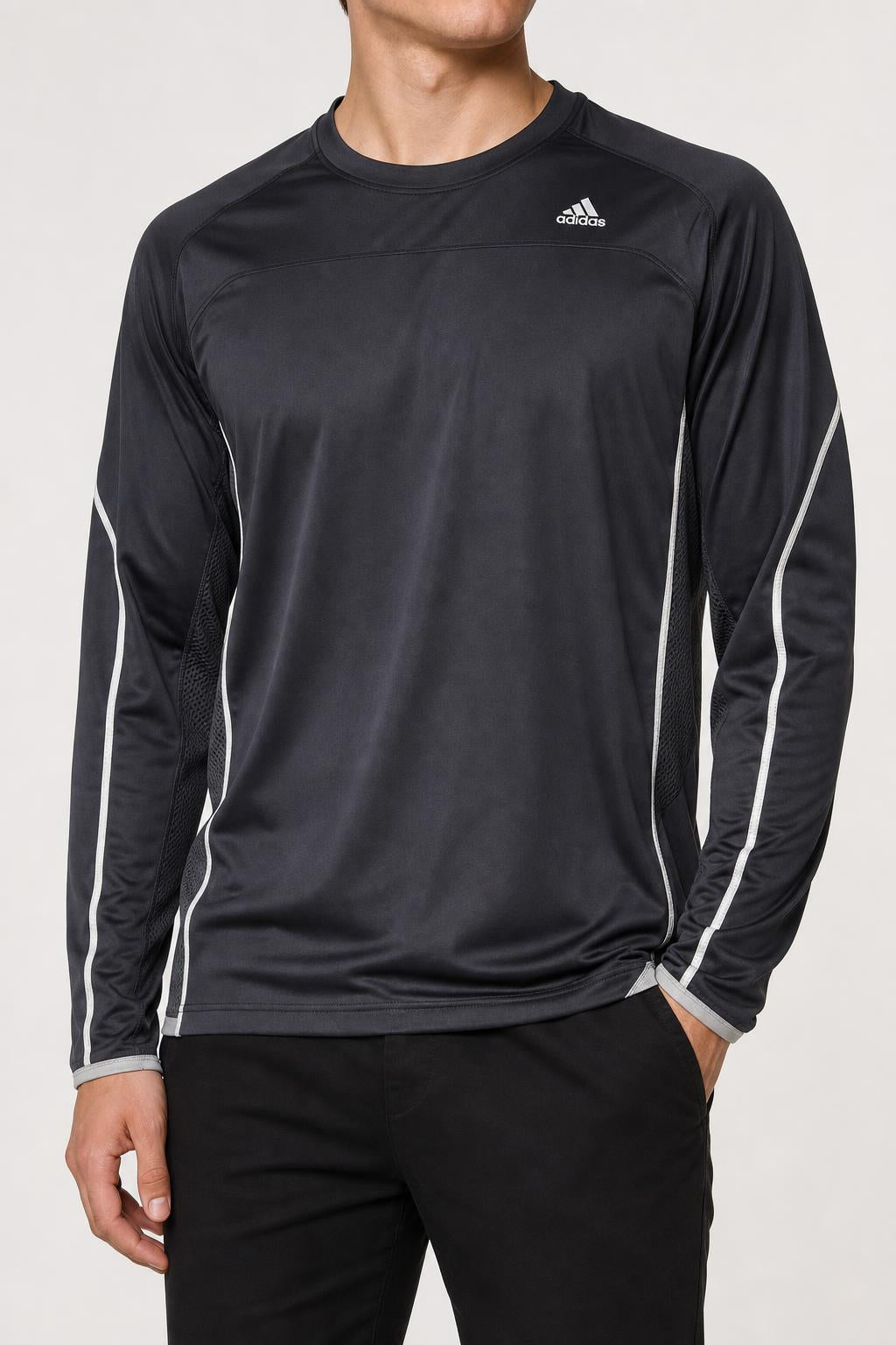 Maglia tecnica Adidas ClimaCool nera manica lunga – Uomo Taglia L