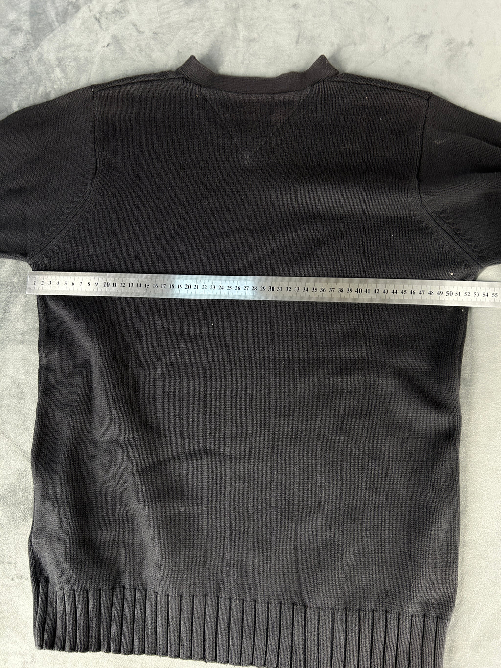 Maglione Tommy Hilfiger scollo a V nero – Uomo Taglia L
