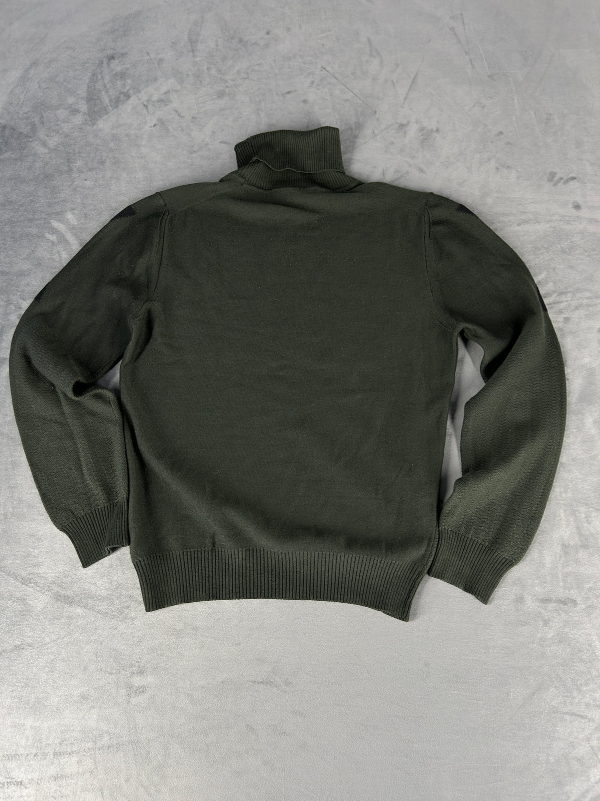 Dolcevita Bikkembergs verde militare in lana con logo – Uomo Taglia M