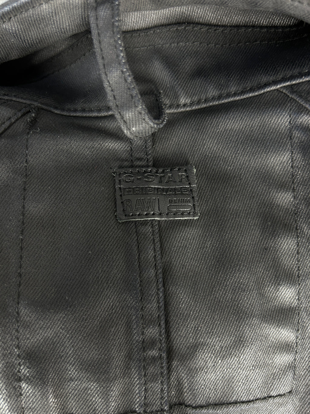 Cappotto G-Star RAW nero in cotone cerato – Uomo Taglia L