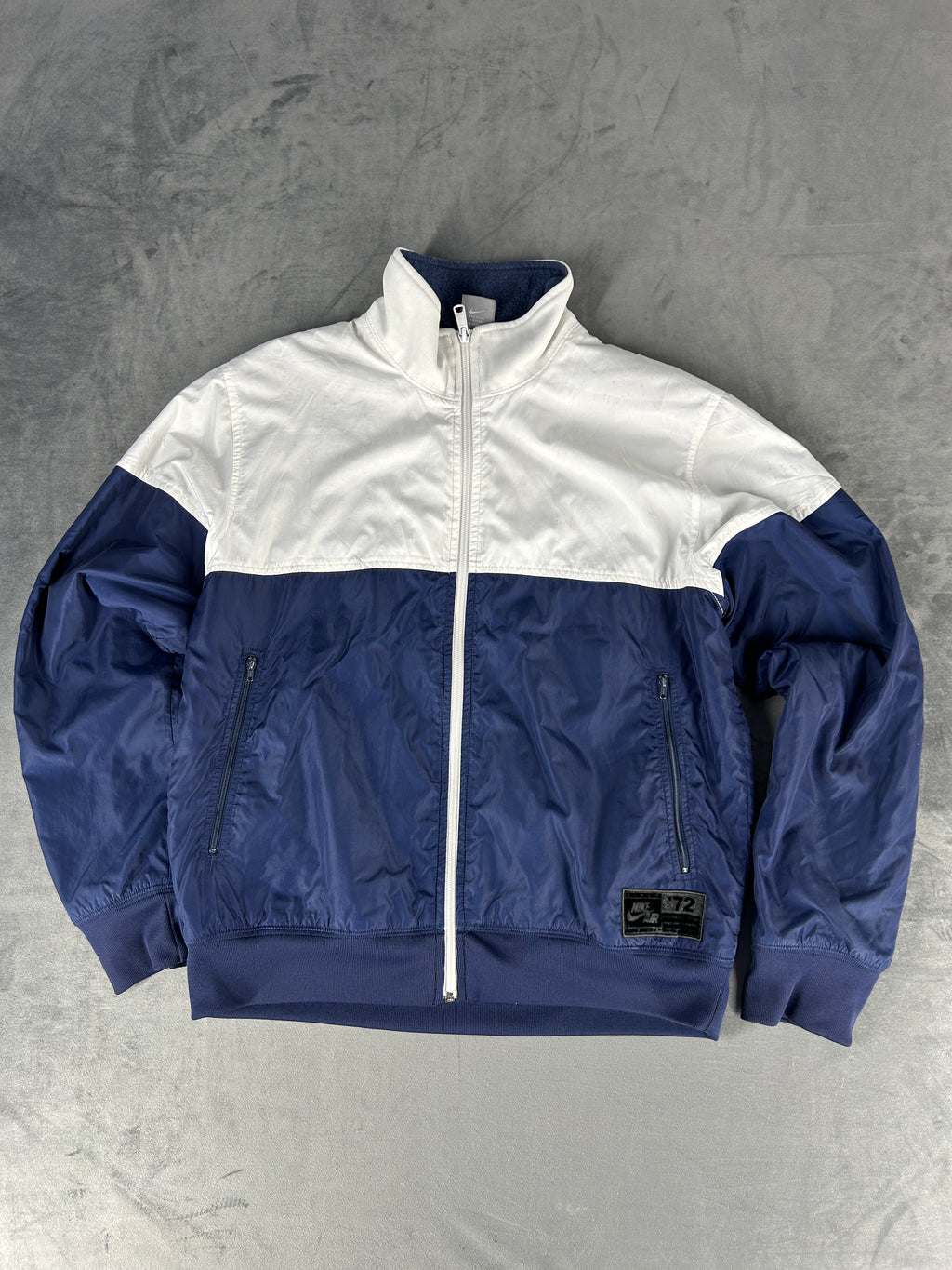 Giubbotto bomber Nike Air bianco/blu navy – Uomo Taglia L