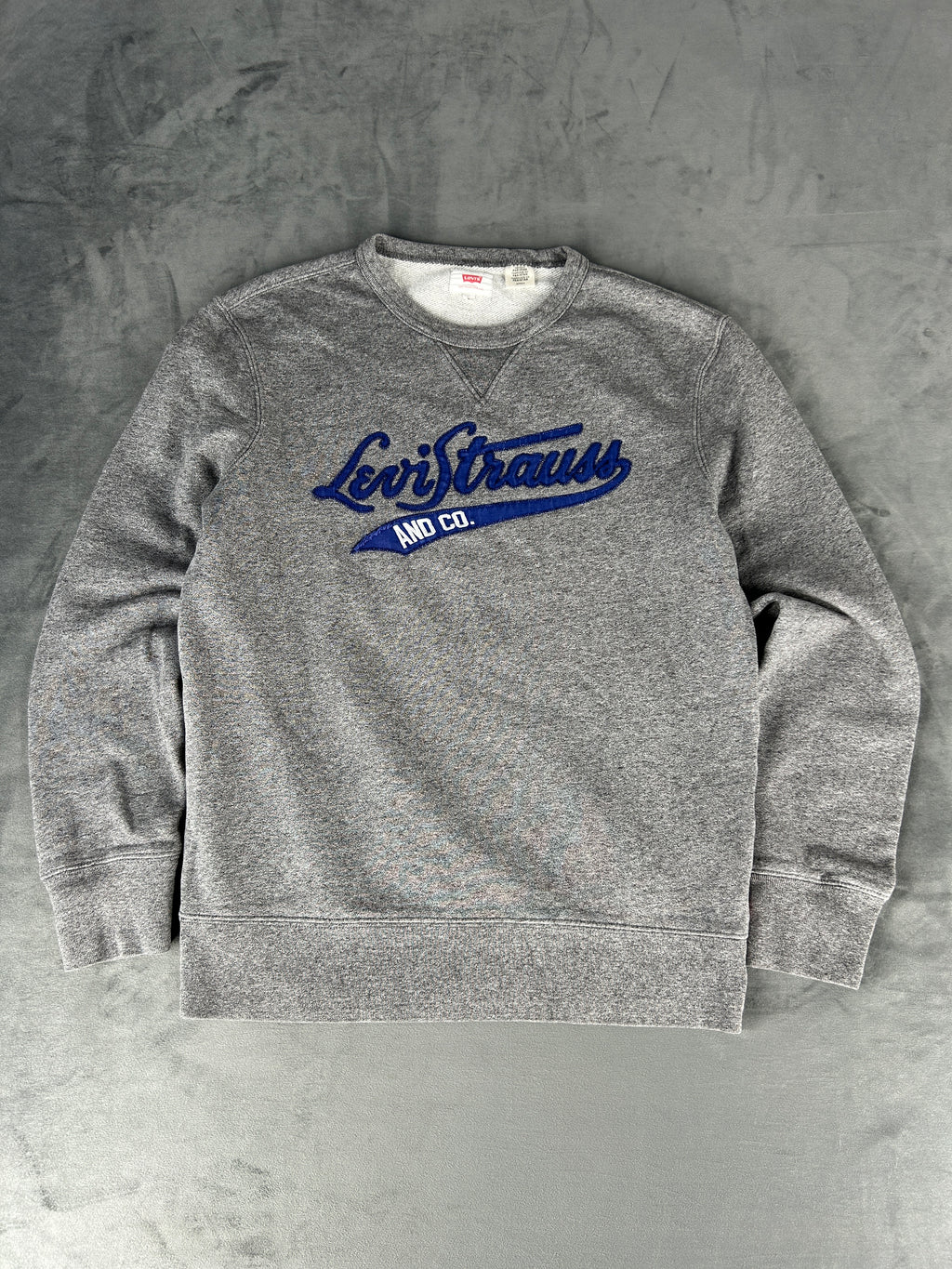 Felpa girocollo Levi's grigia con logo – Uomo Taglia L