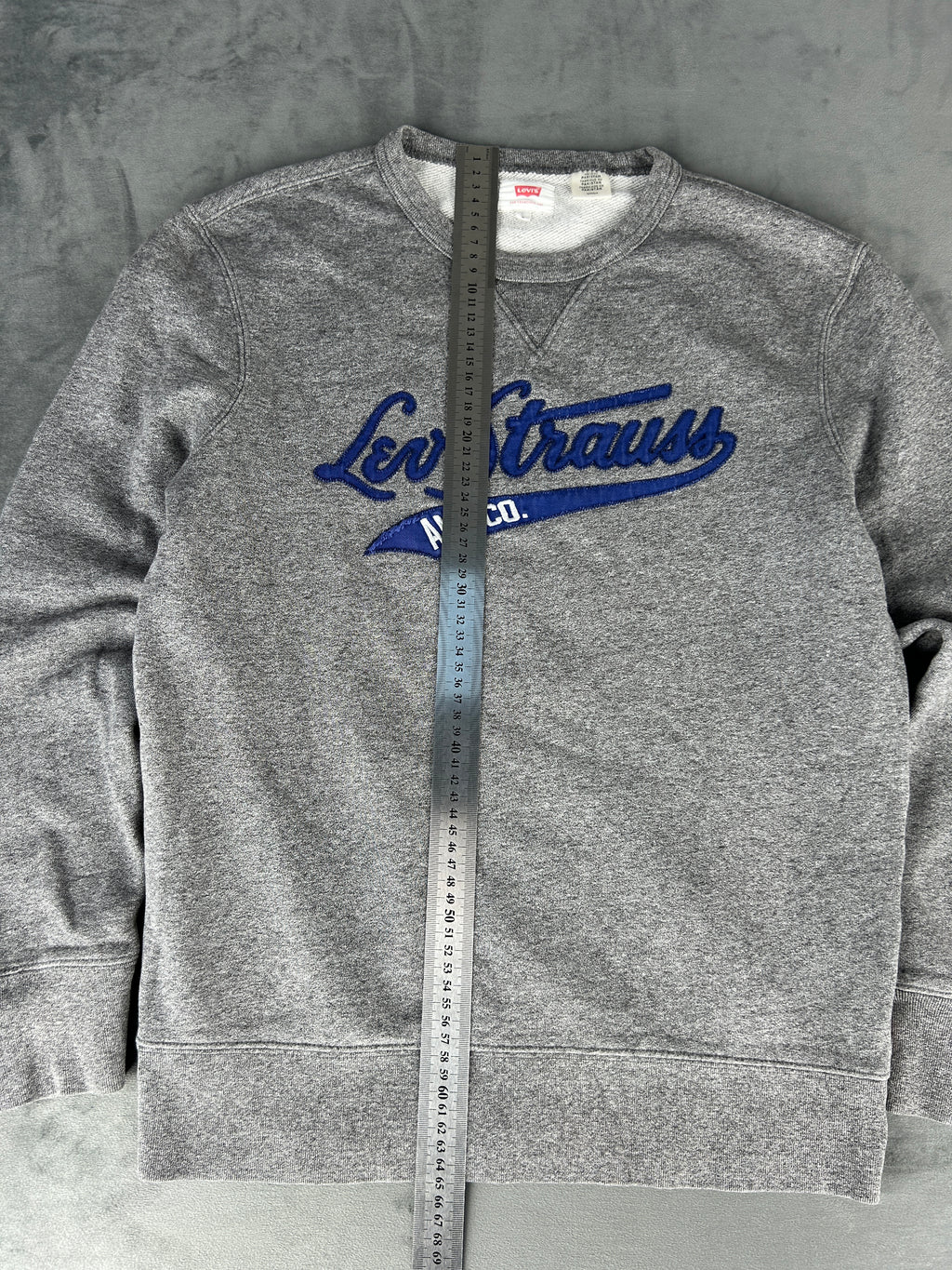 Felpa girocollo Levi's grigia con logo – Uomo Taglia L