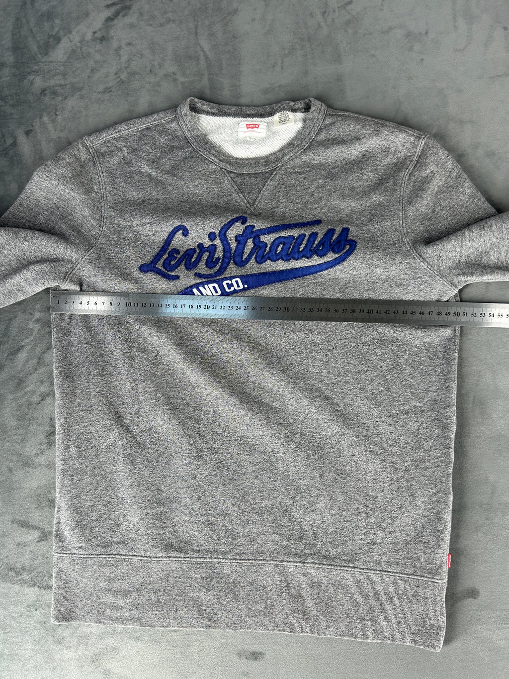 Felpa girocollo Levi's grigia con logo – Uomo Taglia L