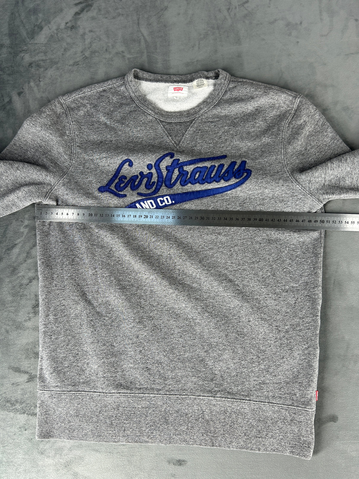 Felpa girocollo Levi's grigia con logo – Uomo Taglia L