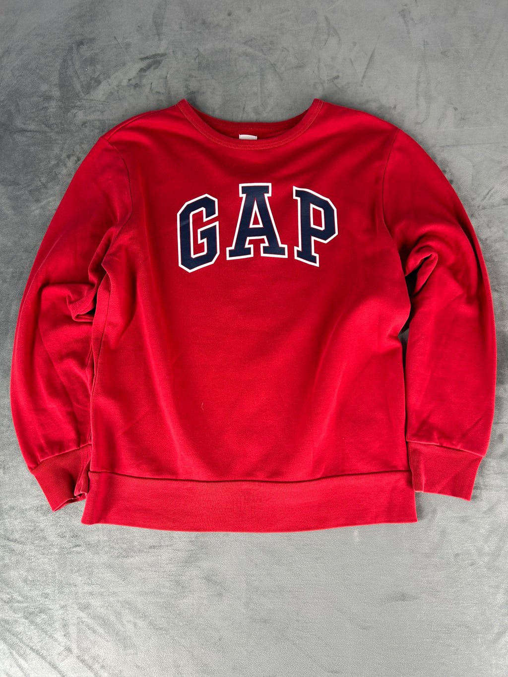 Felpa girocollo Gap rossa con logo – Uomo Taglia L
