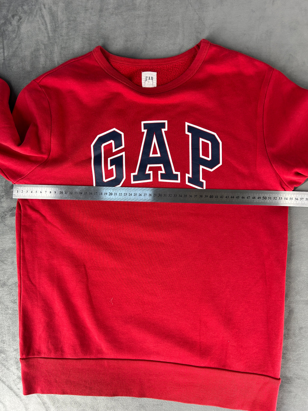 Felpa girocollo Gap rossa con logo – Uomo Taglia L