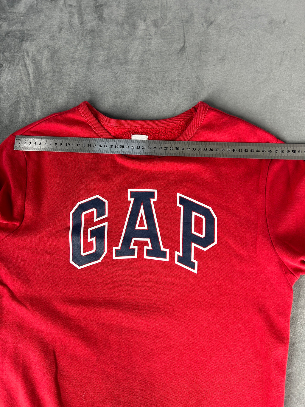Felpa girocollo Gap rossa con logo – Uomo Taglia L