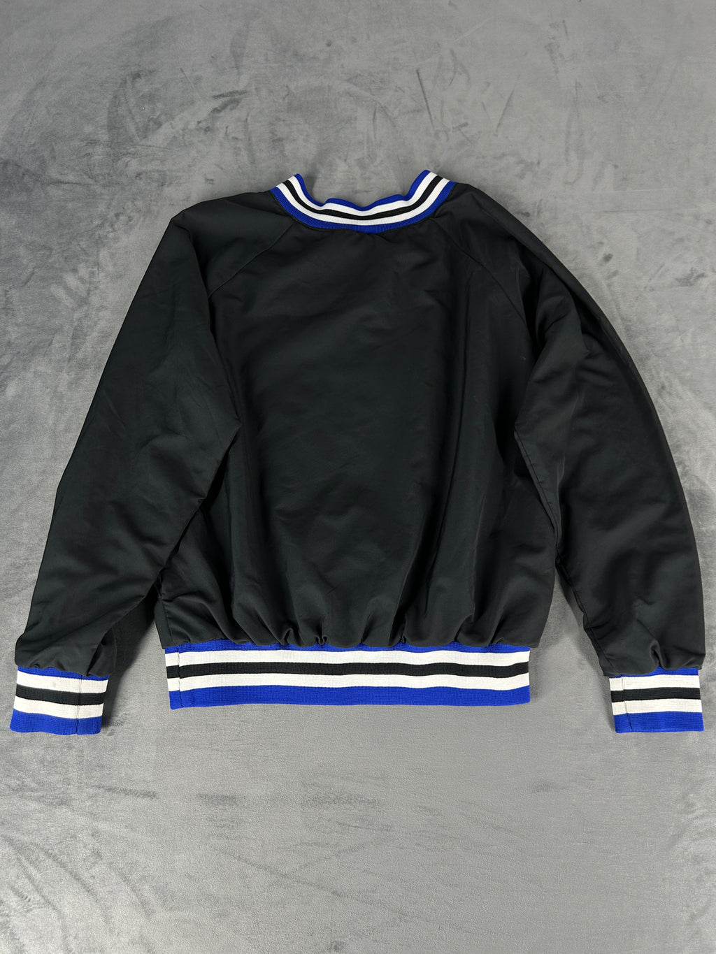 Pullover windshirt college “Trojans” nero scollo a V – Uomo Taglia XL