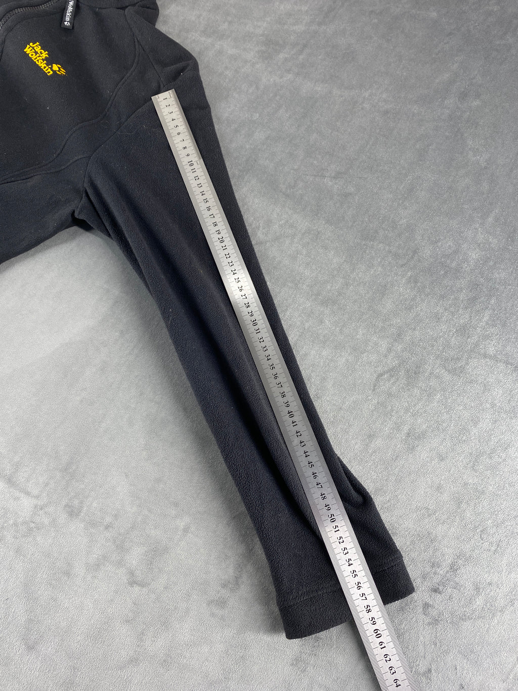 Felpa in pile Jack Wolfskin nera full-zip – Donna Taglia XL