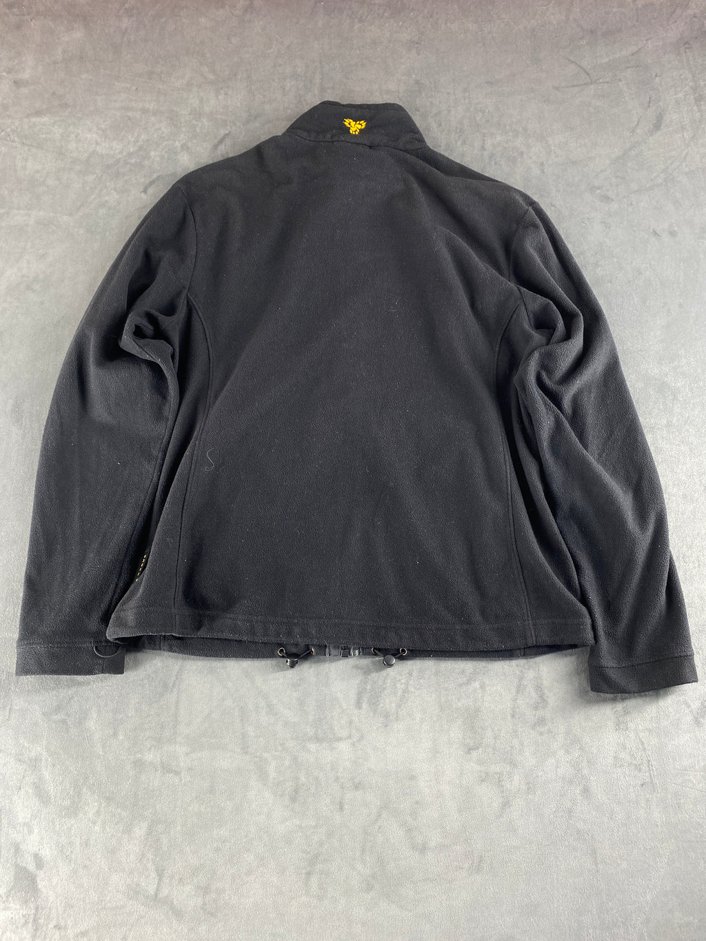 Felpa in pile Jack Wolfskin nera full-zip – Donna Taglia XL