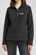 Felpa in pile Jack Wolfskin nera full-zip – Donna Taglia S